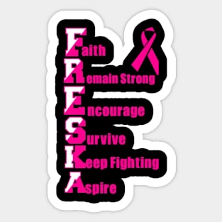 Freska Fight, Inspire, Cure Sticker